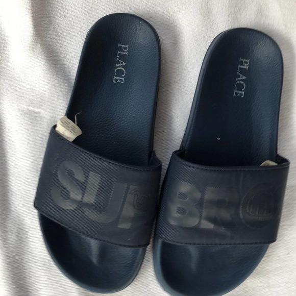 Place kids Navy Blue Sliders . - Picture 5 of 6